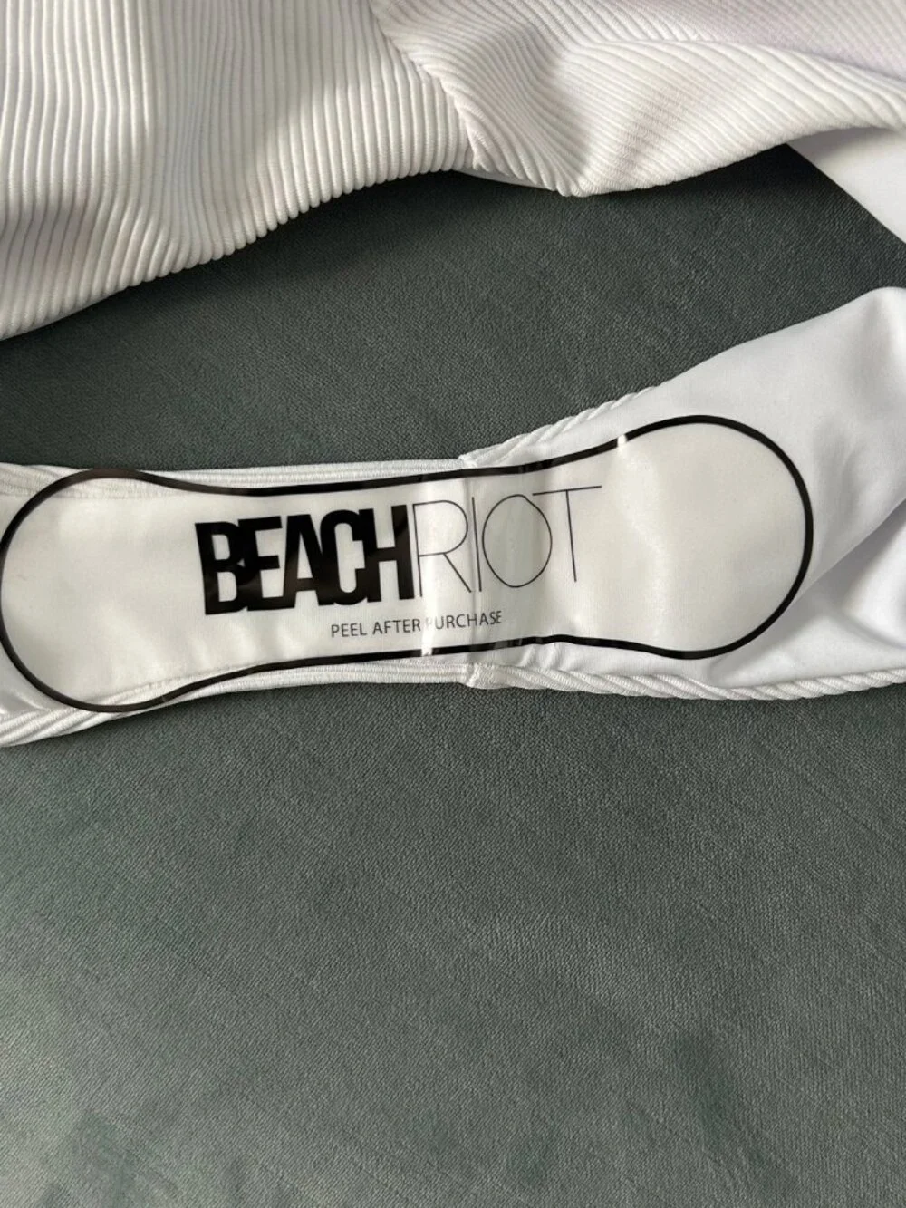 NWT Beach Riot Size S Small White Celina Swimsuit
